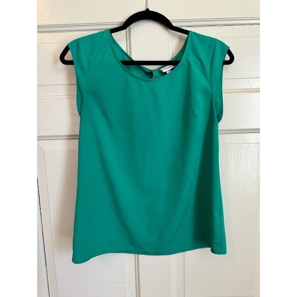 Women's Shell Blouse Green Size S/P Casual Business Classic Capsule